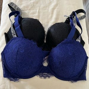 Victoria’s Secret push up bra, set of 2 size 36C NWT